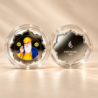 Guru Nanak Dev Ji 2g Pure Silver Coin