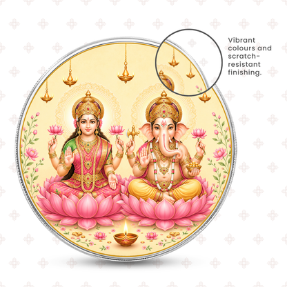 100g Lakshmi Ganesh 999 Pure Silver Coin | Premium Gift