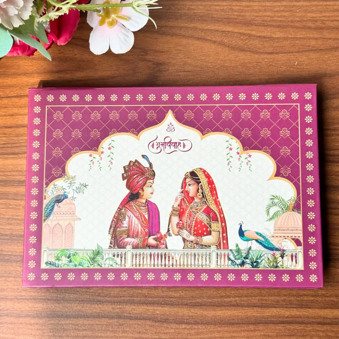 999 Pure Silver Raja & Rani Wedding Bar Coin Set – 20gm