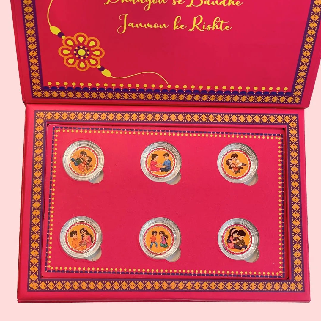 Dil Ka Rishta, Happy Raksha Bandhan 6gm Gift Box  - 999 Purity Silver Coin