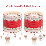 Pure Pearl Sparkling Diamond Red Chooda