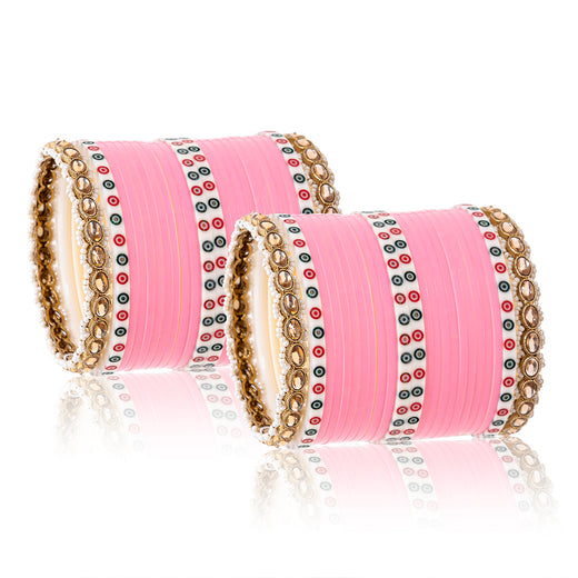 pink bridal chura