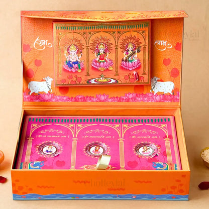 Ramayana Festive Musical Box – 999 Pure Silver Coins & Pooja Essentials Kit