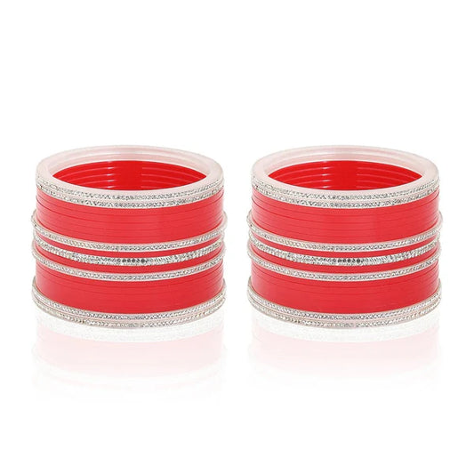 Contemporary Maroon Signature Glow Wedding Chooda