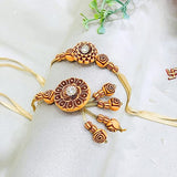 Pair Rakhi - Attractive Design Golden Designer Motifs