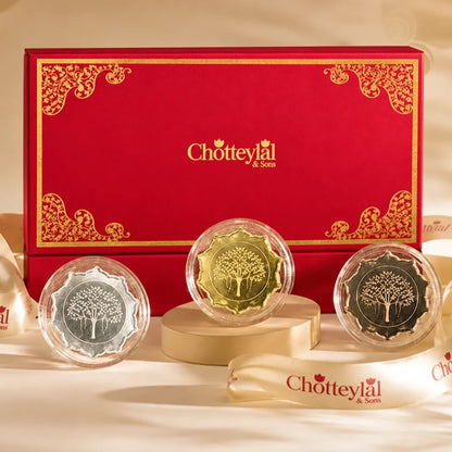 The Prosperity Grove – Set of 3 Pure Silver Coins, 2g Each