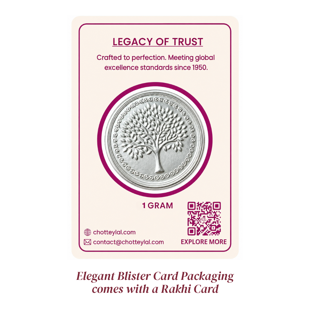 999 Pure Silver 1 Gram Banyan Tree Silver Coin