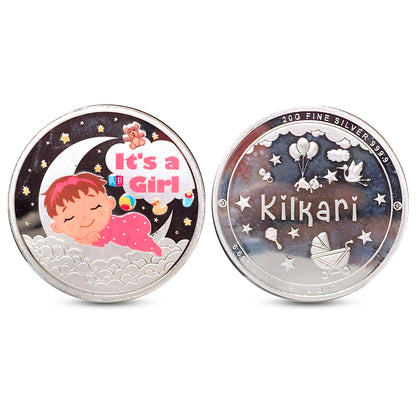 Silver Baby Girl Coin 20GM Coin