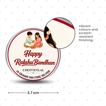 Custom Photo Design 10g Bandhan Silver Coin