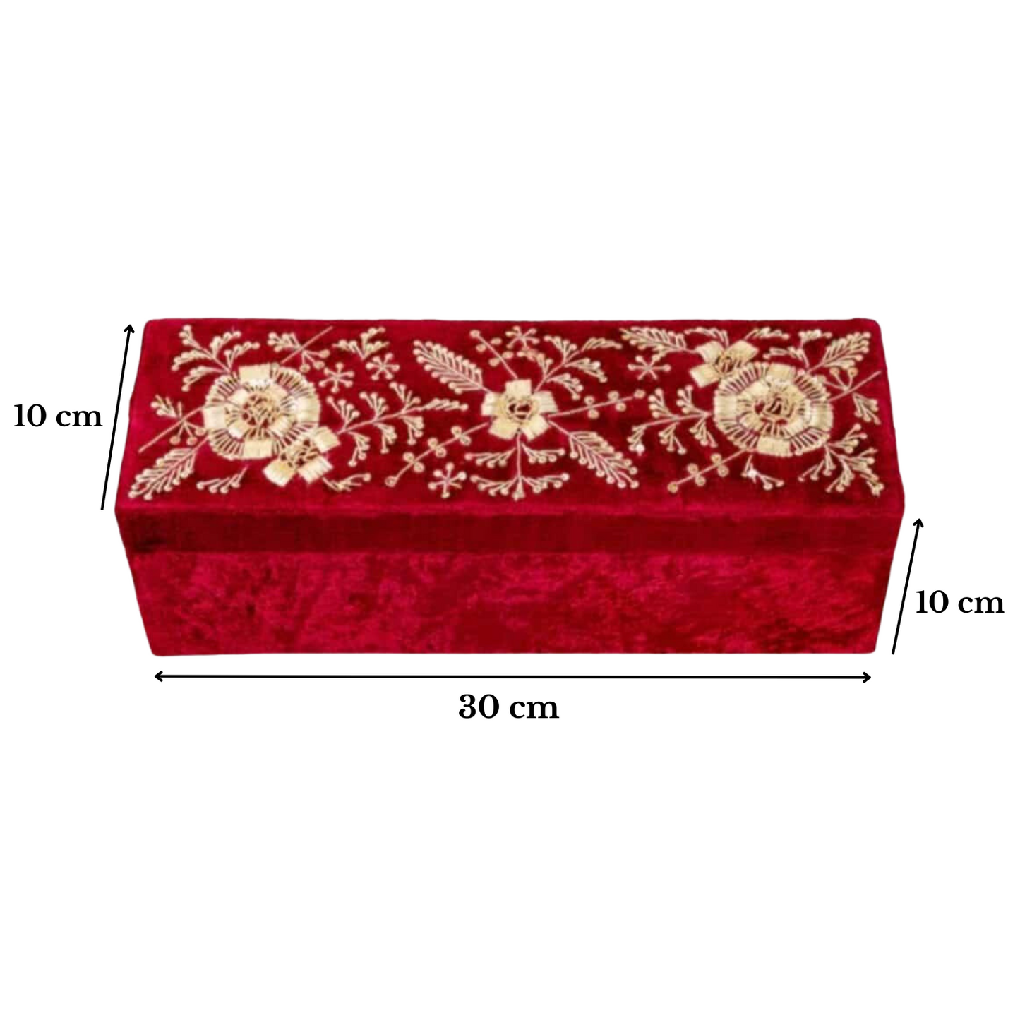 Maroon Velvet Chooda Box | chura box