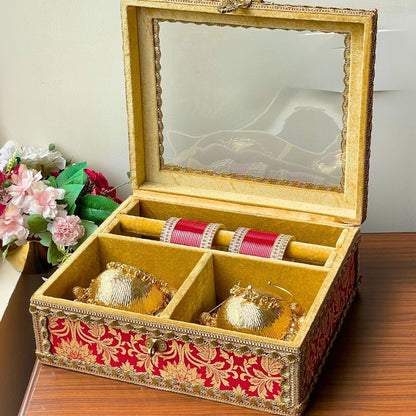 Premium Chooda Box & Cover Combo Set for Bridal Ceremonies