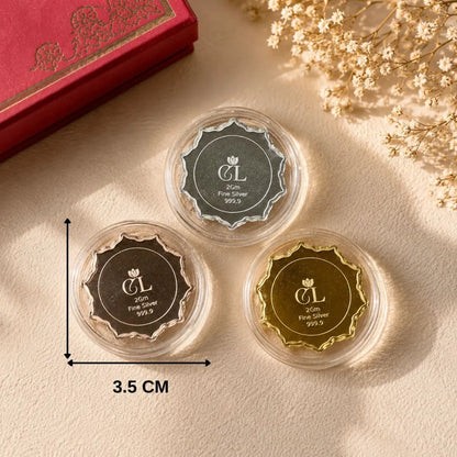 Premium Tree of Prosperity Floral Shape 3 Coin Set (2g Each)