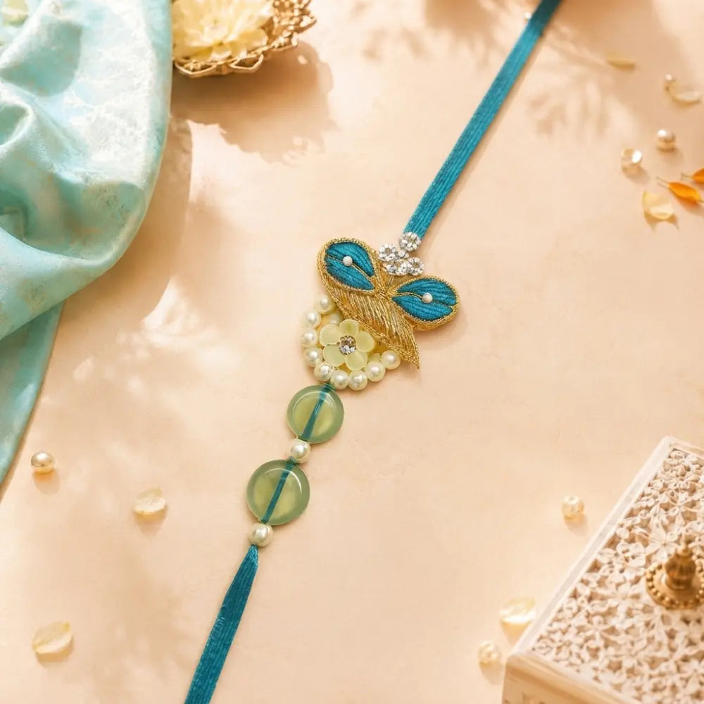 Tied In Teal - Men's Rakhi