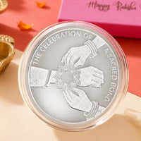 Classic Happy Rakhi Rakhi on Hand 10g Coin