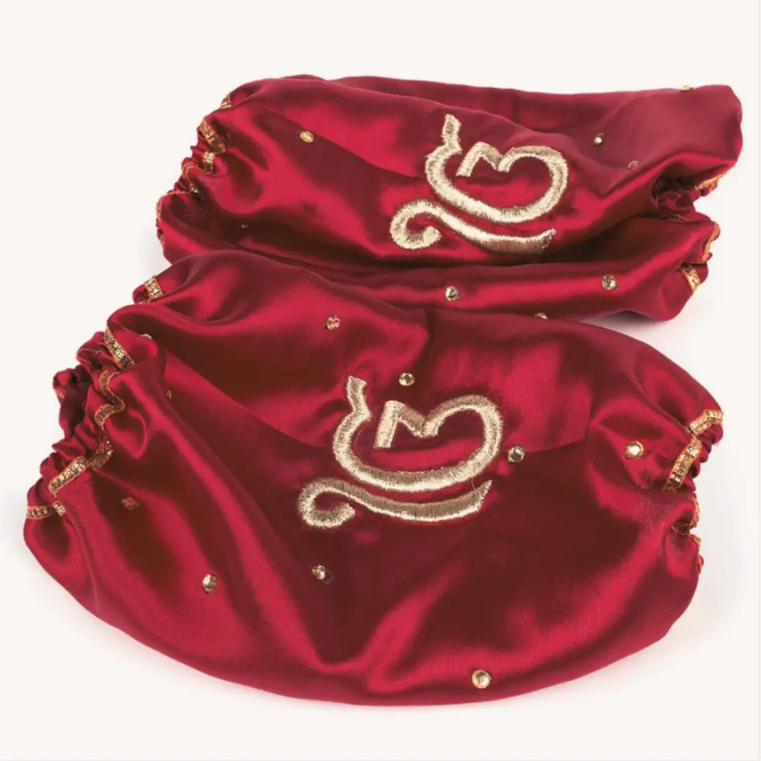 Elegant Satin Ik Onkar Maroon Chooda Cover | Chotteylal and Sons
