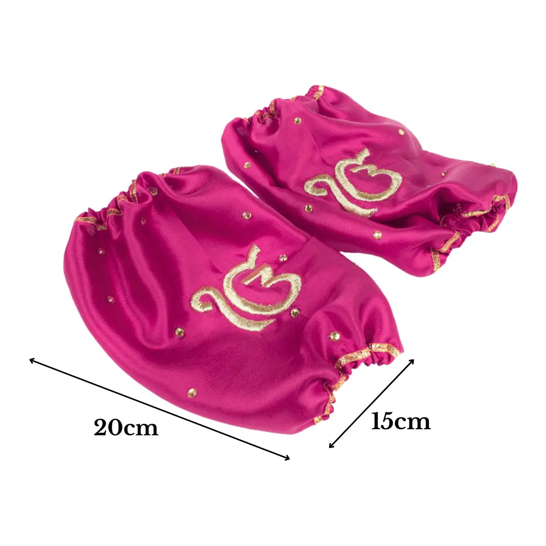 Elegant Satin Ik Onkar Pink Chooda Cover | Chotteylal and Sons