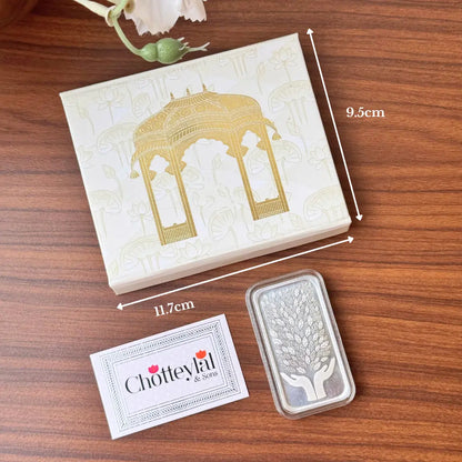 999 Pure Leaf in Hand Silver 20 gm Coin with White box