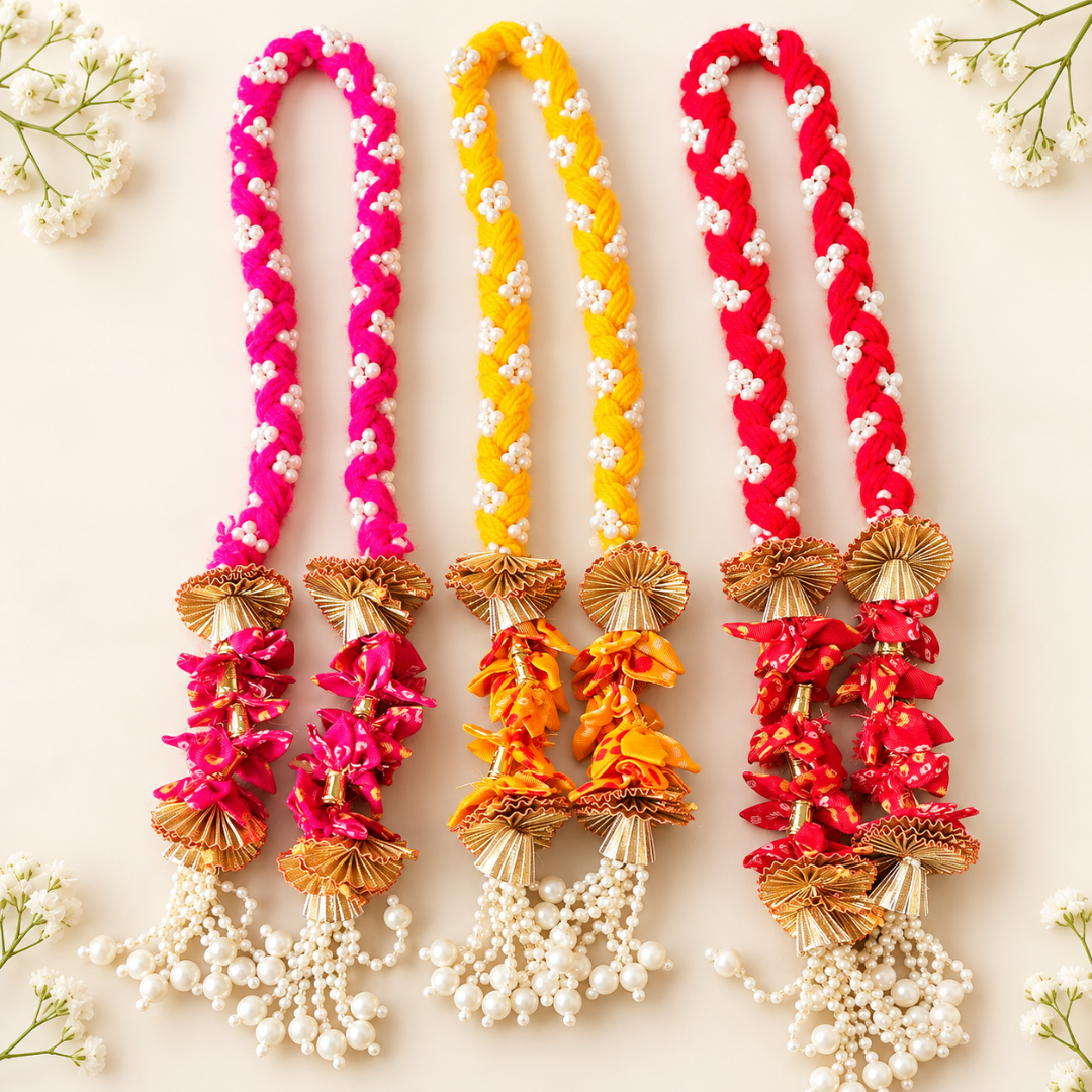 Colourful Braided Milni Mala
