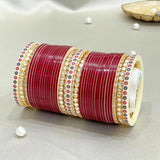 Pure Pearl Stylish Kundan Maroon Chooda