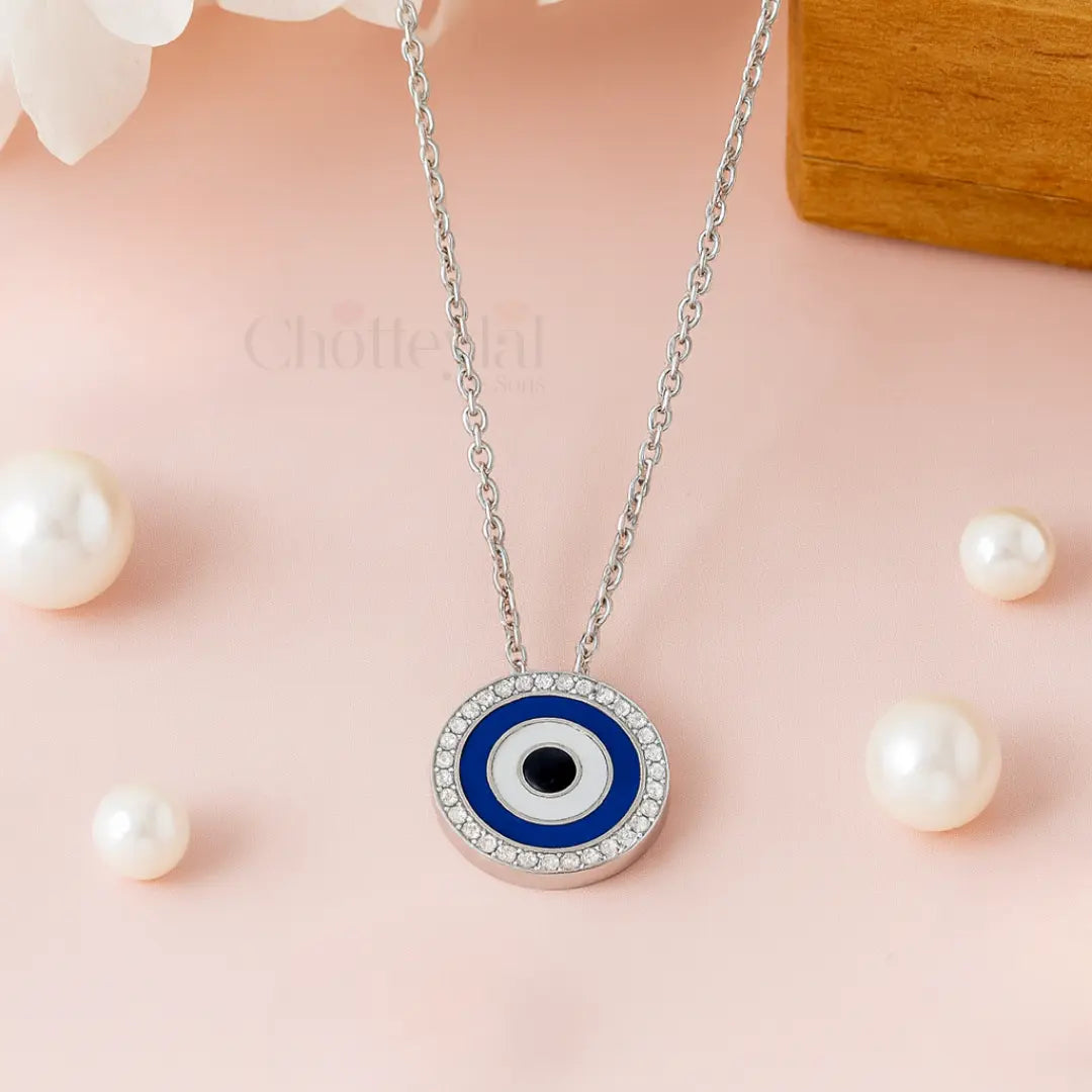 Contemporary Evil Eye Pendant