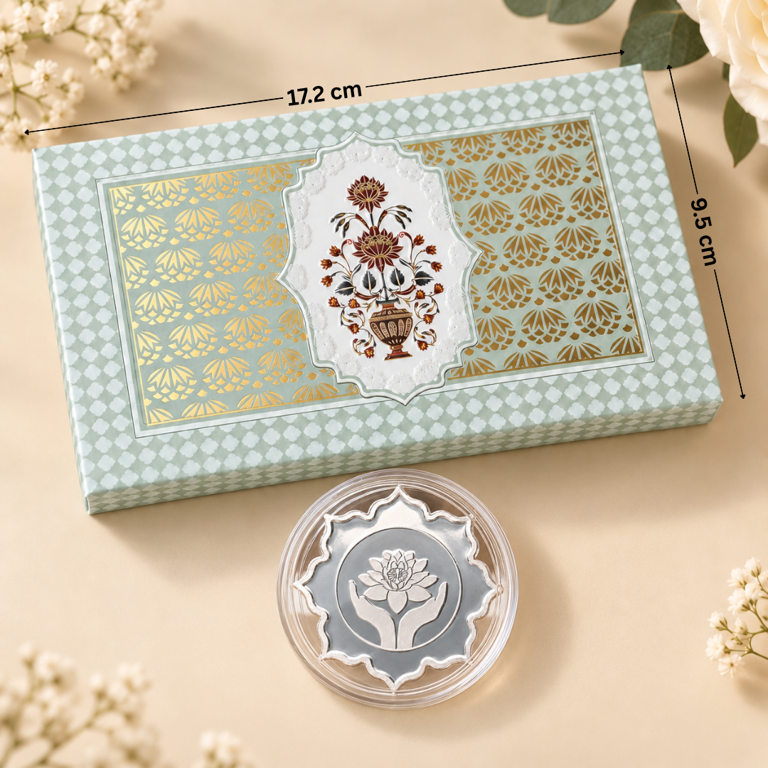The Sacred Lotus – 50g 999 Silver Floral Coin