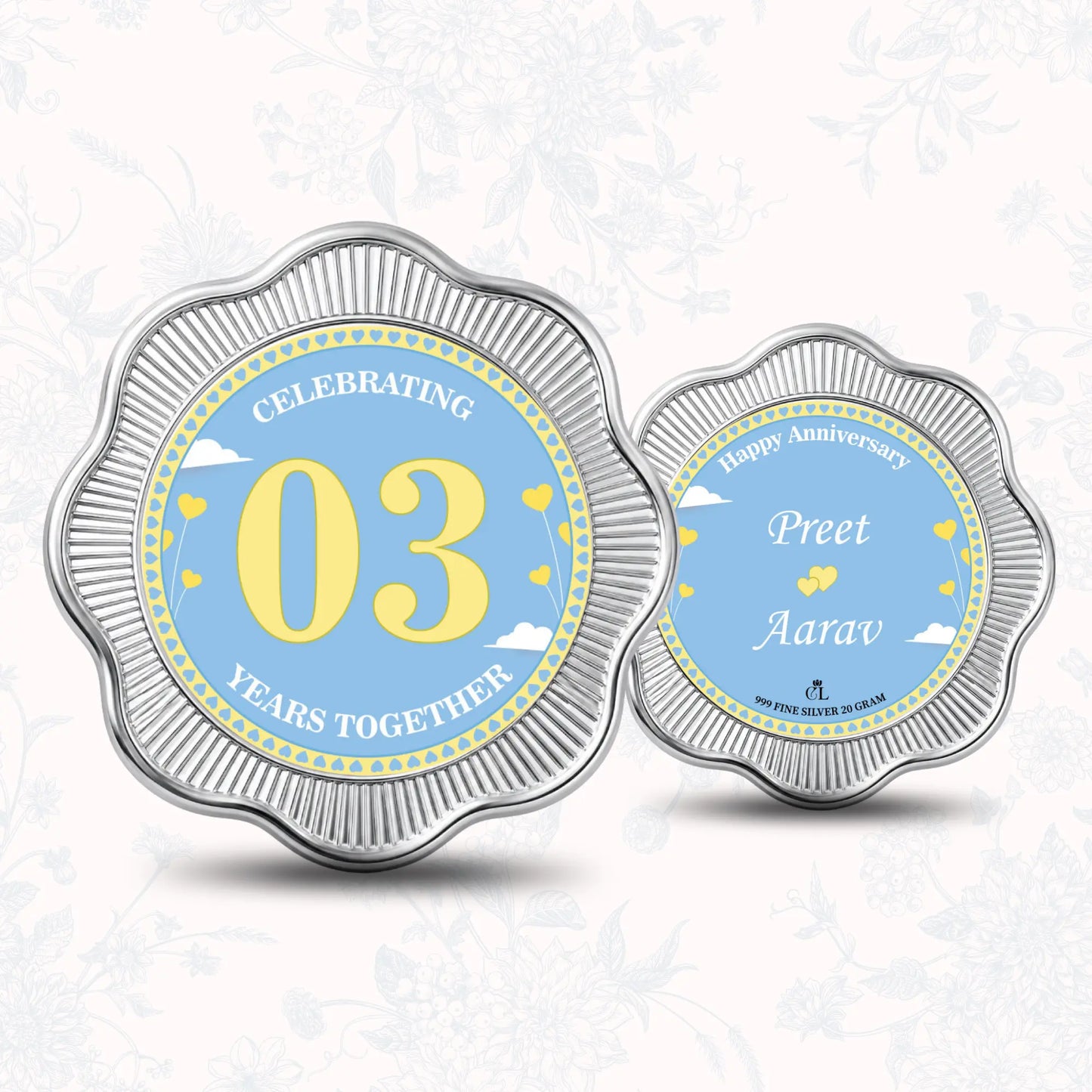 Sky Full of Us Custom Silver Coin - Add Number & Names