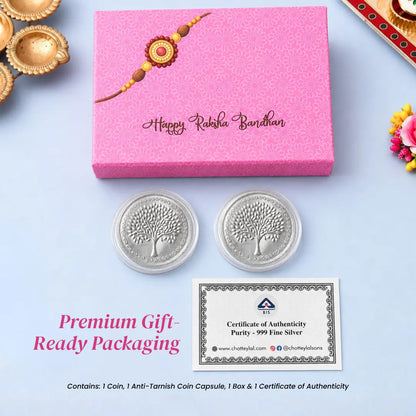 Festive 999 Pure Silver Coin Gift Set – Raksha Bandhan Special