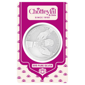 Rakhi on Hand, Silver Coin 10 g, Blister Card