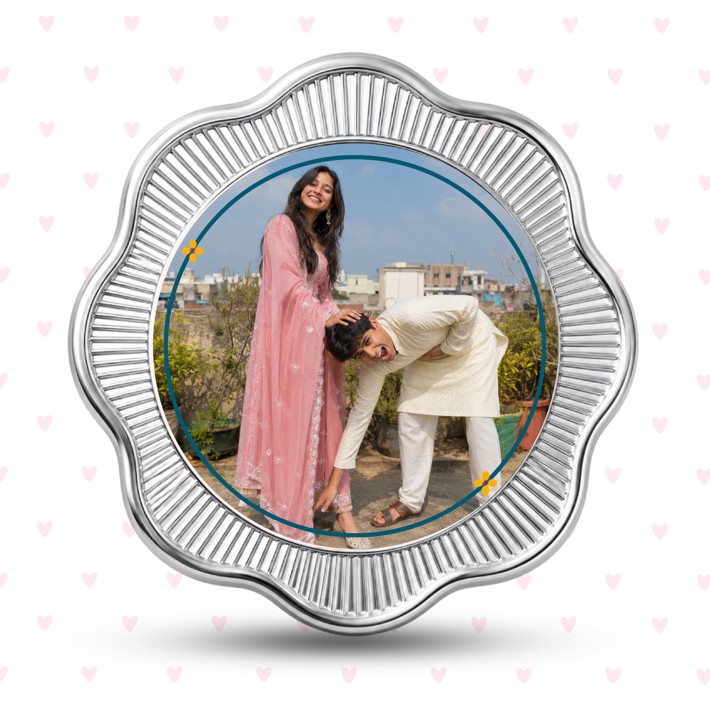Delivering Happiness Since Childhood – Personalised Photo Silver Coin Raksha Bandhan Gift