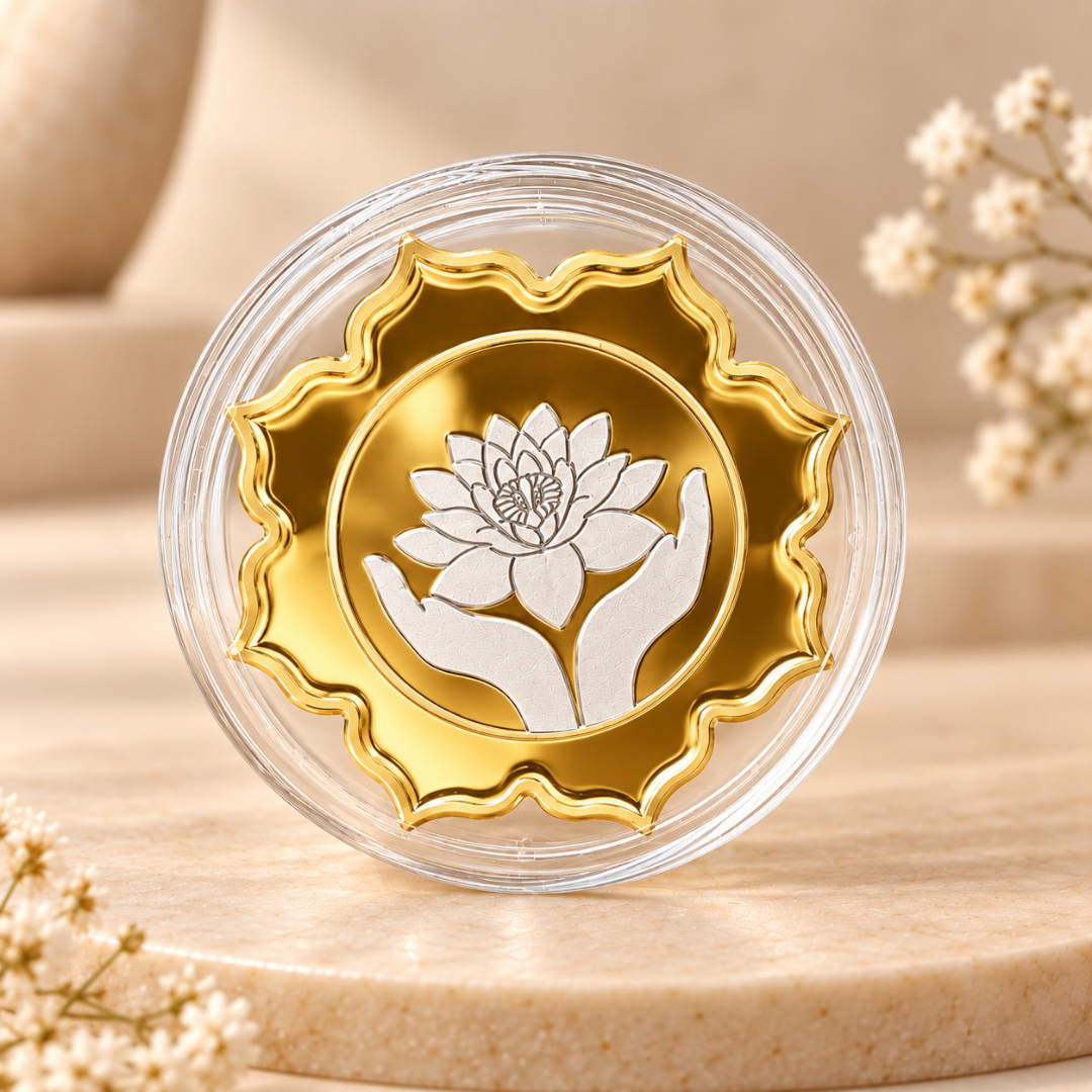 The Sacred Lotus – 50g 999 Silver Floral Coin