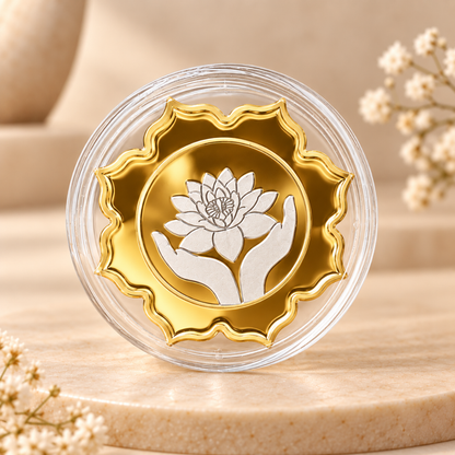 The Sacred Lotus – 50g 999 Silver Floral Coin