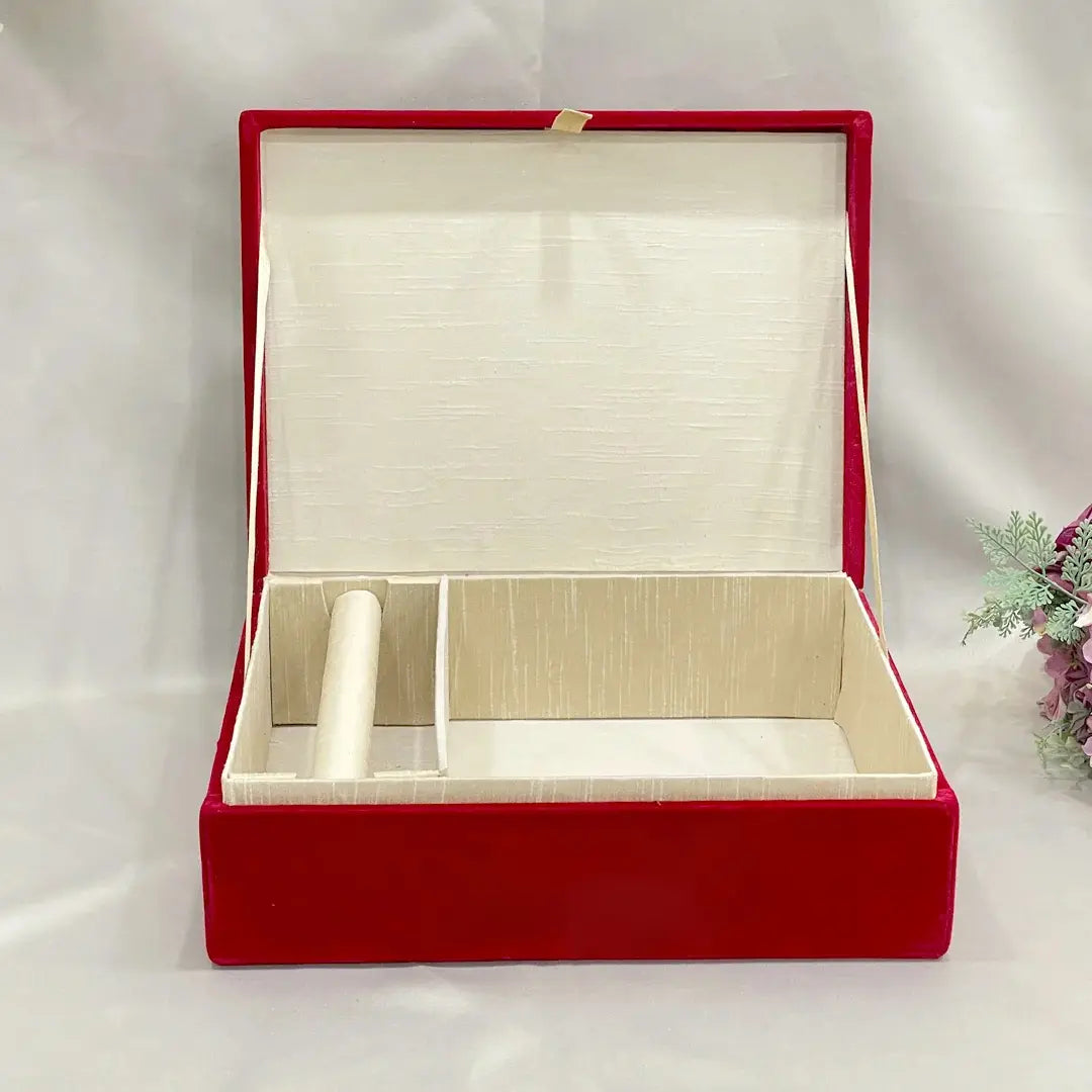 Red Customised Chooda Box with Logo