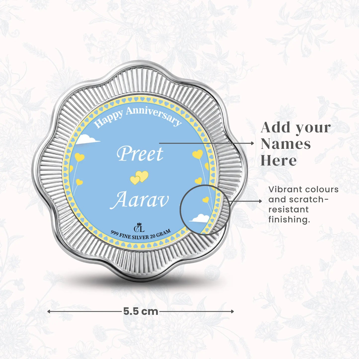 Sky Full of Us Custom Silver Coin - Add Number & Names