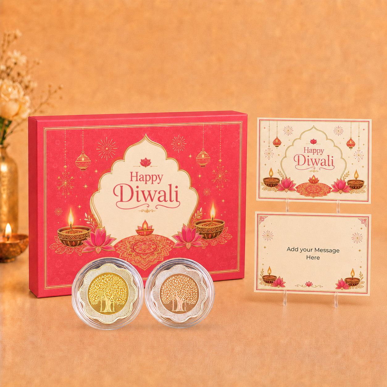 Light & Fortune 100g Silver Coin Set - Add Logo/Message
