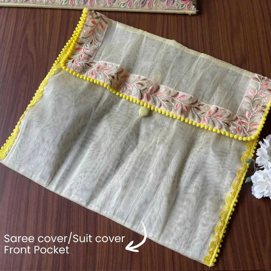 Premium Royal Yellow Shagun Tray Set