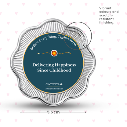 Delivering Happiness Since Childhood – Personalised Photo Silver Coin Raksha Bandhan Gift
