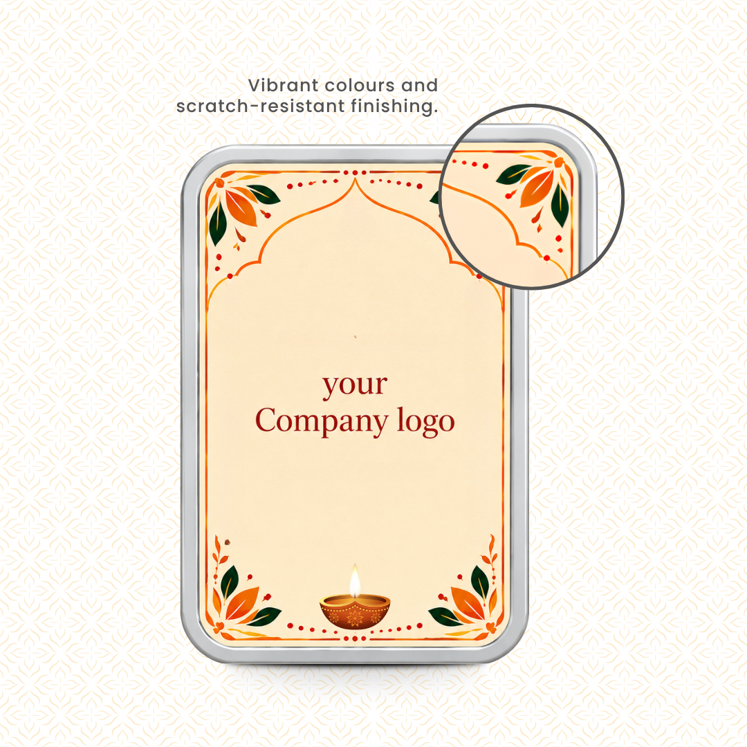 Festival Of Lights — 5g Silver Bar, Add Your Company Logo