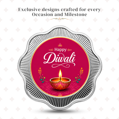 10g Happy Diwali 999 Pure Silver Coin | Premium Festive Gift