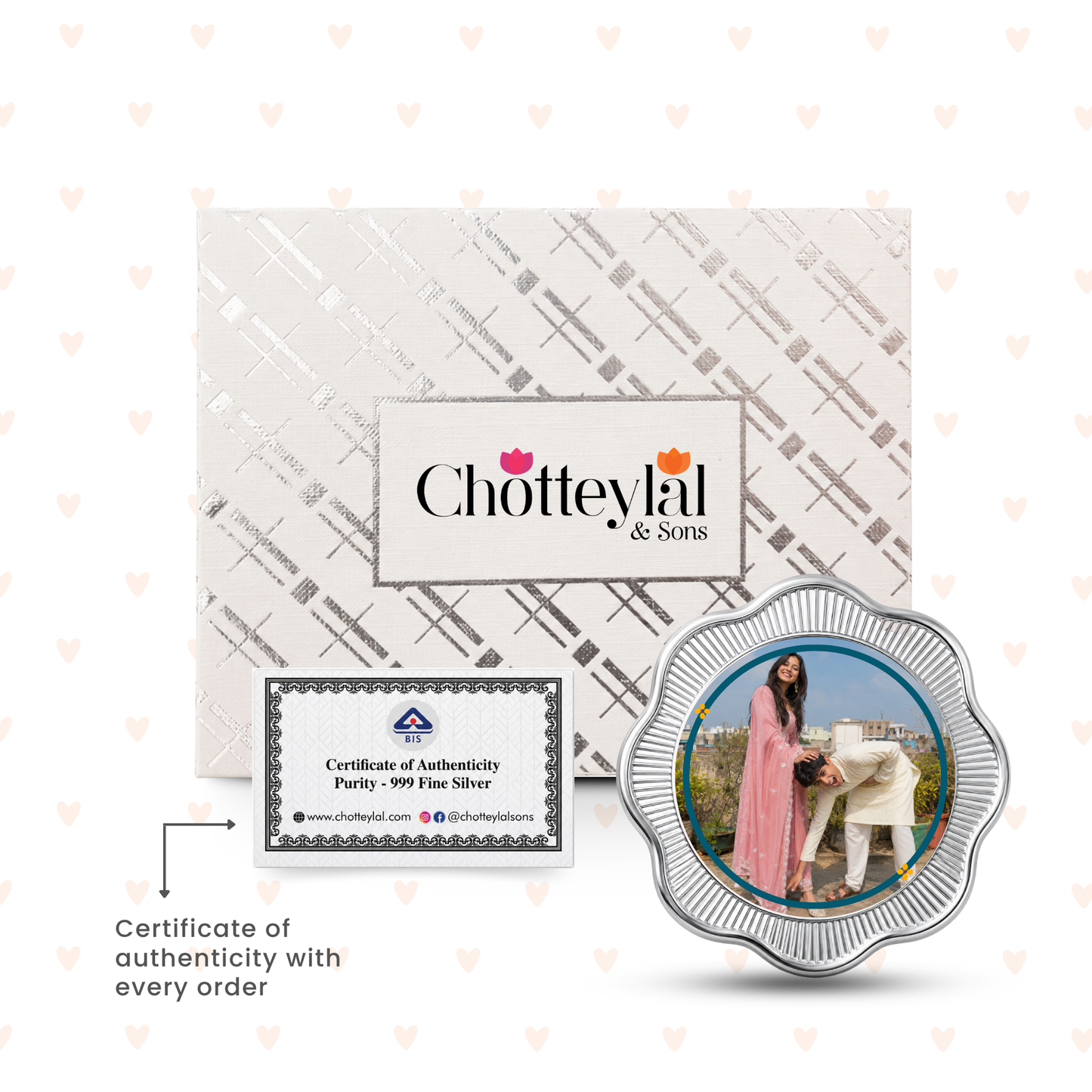 Delivering Happiness Since Childhood – Personalised Photo Silver Coin Raksha Bandhan Gift