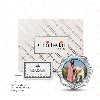 Delivering Happiness Since Childhood – Personalised Photo Silver Coin Raksha Bandhan Gift