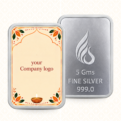Festival Of Lights — 5g Silver Bar, Add Your Company Logo