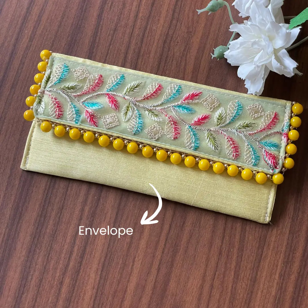 Premium Royal Yellow Shagun Tray Set