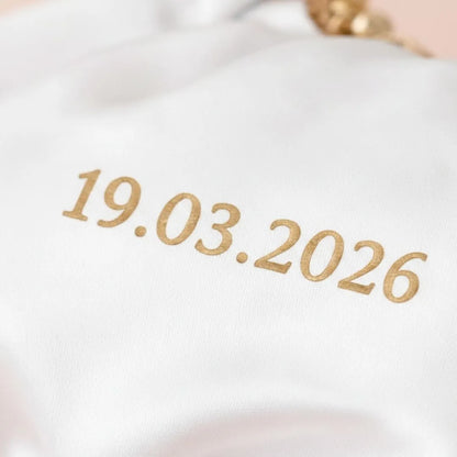 Customised Wedding White Gaana Cover – Premium Fabric