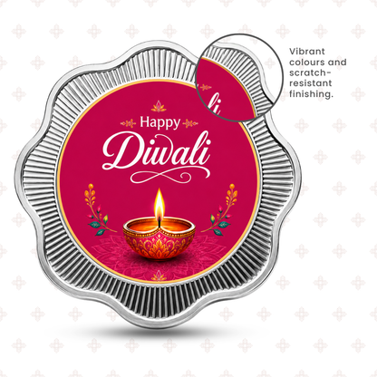10g Happy Diwali 999 Pure Silver Coin | Premium Festive Gift