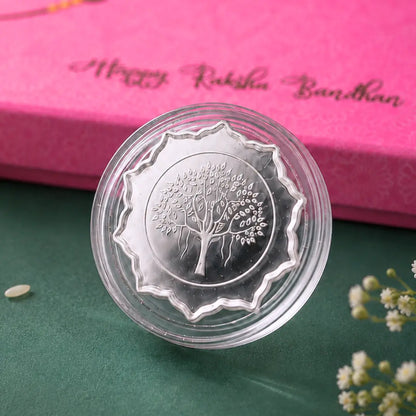 Premium 999 Pure Silver Coin Gift Box – Raksha Bandhan Special