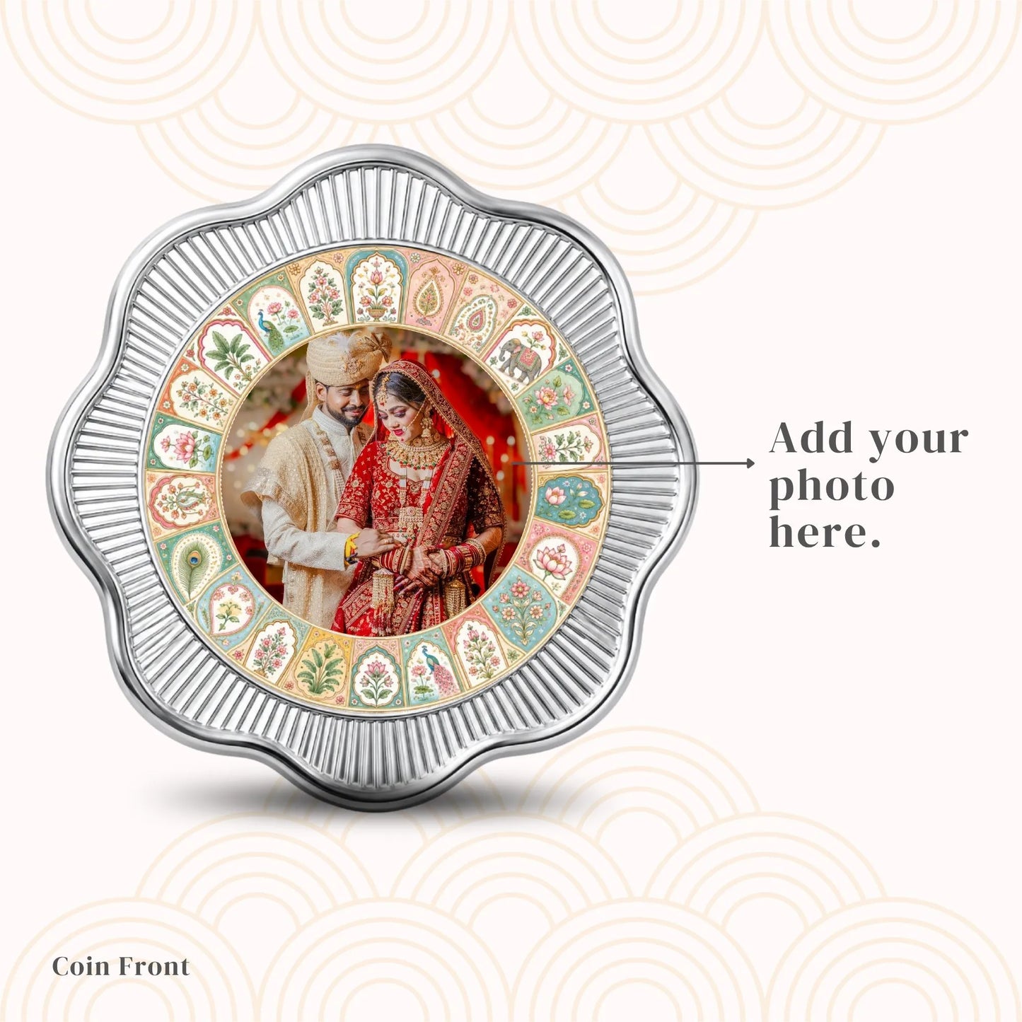Chotteylal & Sons Customised Royal Wedding Silver Coin