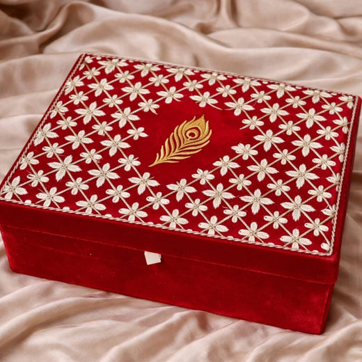 Red Customised Chooda Box with Logo