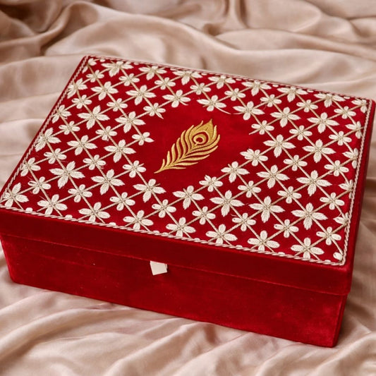 Red Customised Chooda Box with Logo