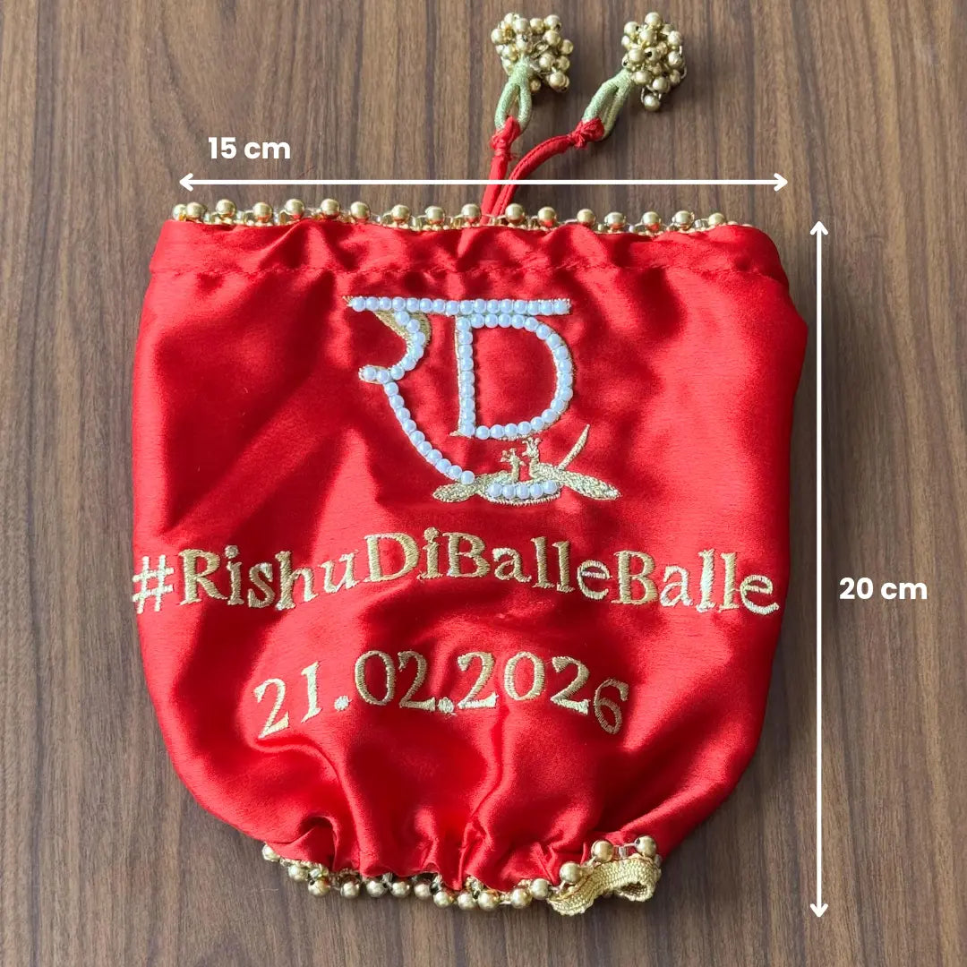 Premium Customised Red Traditional Chooda Cover for the Modern Bride