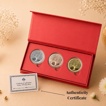 Roots of Eternity – Tri-Color Silver Set, 3g Each